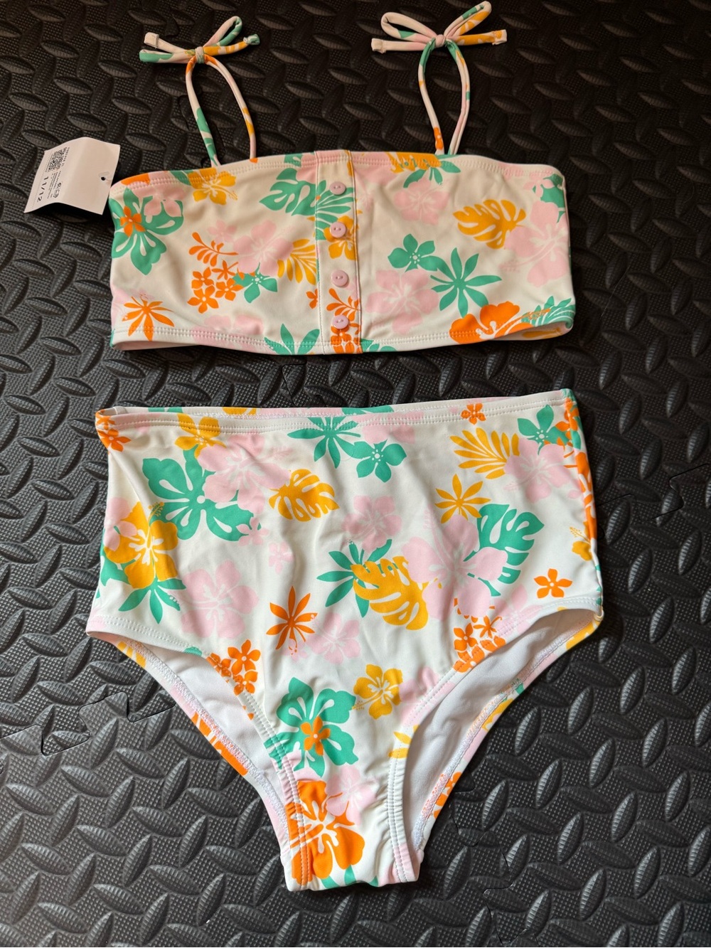 Tropical 2pc swimsuit sz 11